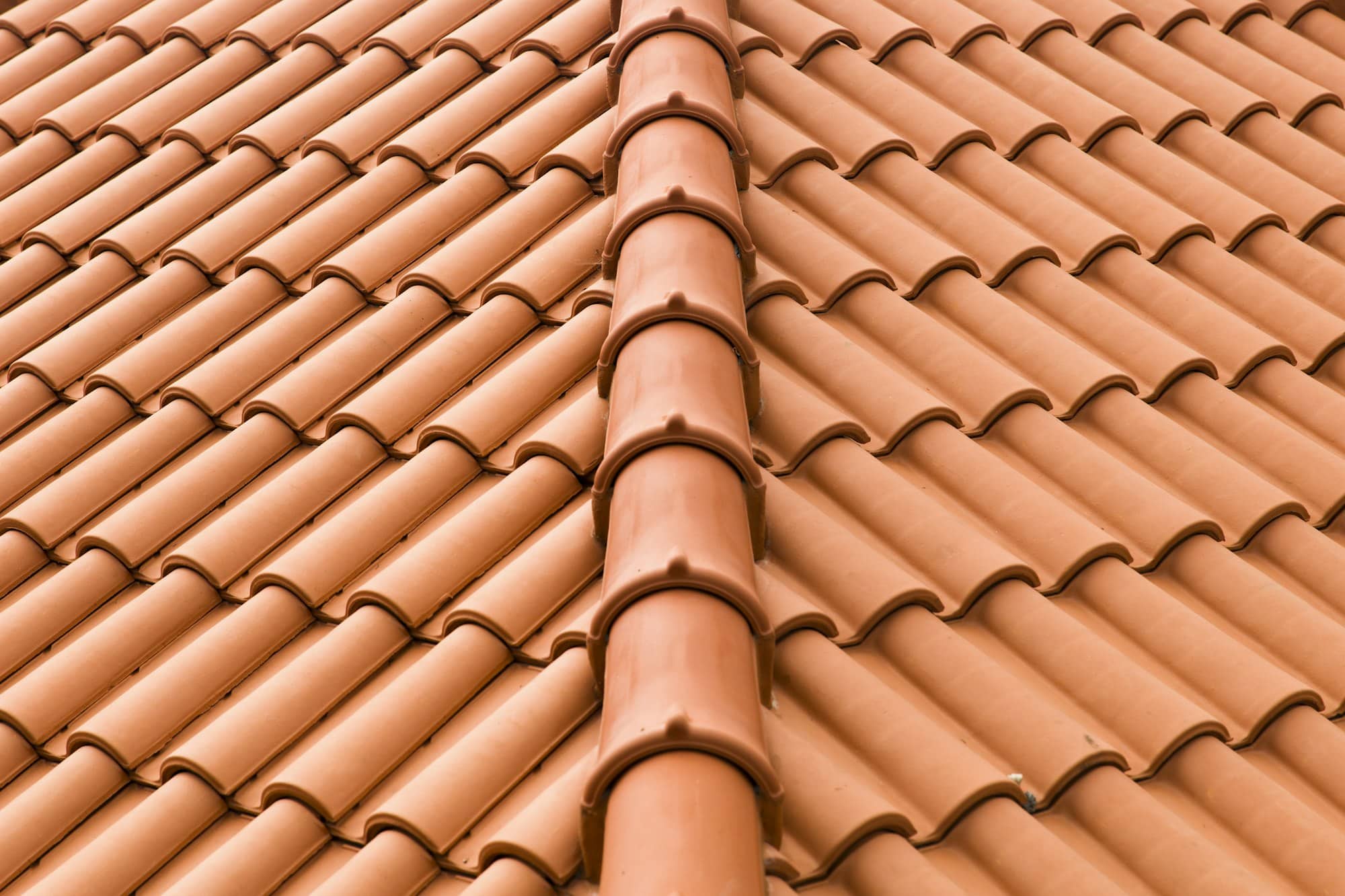 Closeup of roof tiles